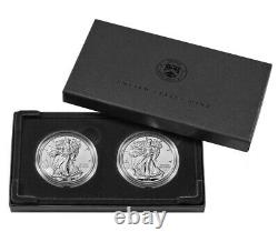 2021 American Eagle One Ounce Silver Reverse Proof Two-Coin Set Designer Edition