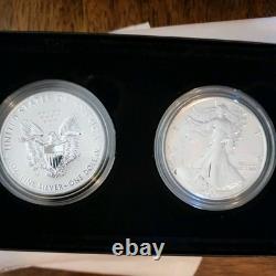2021 American Eagle One Ounce Silver Reverse Proof Two-Coin Set Mint