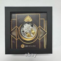 2021 CIT Cook Islands Morgan & Peace 1oz Silver Gilded Proof Coin GR Reserve