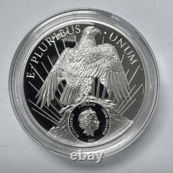 2021 CIT Cook Islands Morgan & Peace 1oz Silver Gilded Proof Coin GR Reserve