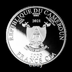 2021 Cameroon Year of the Ox Time To Win 1 oz Silver Proof Coin 999 Made