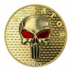 2021 Dark Side Liberator Yellow Gold Gilded 1oz Silver Proof Coin