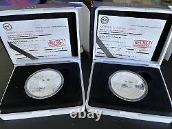 2021 Ghana Alien 1oz Silver Coin Colorized Proof Sold out at Mint