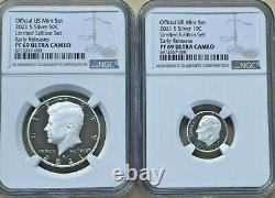 2021 LIMITED EDITION SILVER PROOF SET NGC PF69/70 UCAM Early Releases OGP & COA