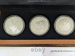 2021 Mexico 3-Coin Silver Proof 500/700 Bicentennial Anniversary Set BOX/COA/BAG