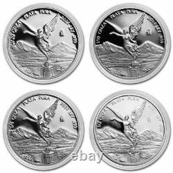 2021 Mexico Libertad 5 silver coin Proof set 1 oz 1/2 1/4 1/10 1/20 1000 minted