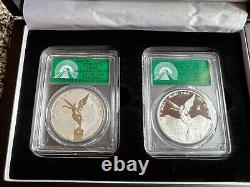 2021 Mexico Reverse Proof Silver 2 Coin Set Libertad PCGS FS Proof PF70 DCAM