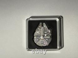 2021 Niue 1 oz Silver Star Wars Millennium Falcon Shaped Proof Coin