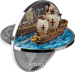 2021 Niue 500th Anniversary Magellan 3D Silver Proof Coin with Mintage of 421
