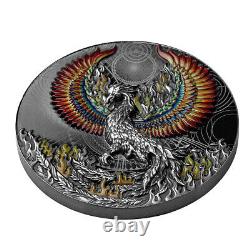 2021 Niue $5 Phoenix Black Proof 2 oz. 999 Silver Coin 500 Made