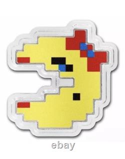 2021 PAC-MAN Silver Colorized Coin Collection 6 1oz Silver Proof Coins
