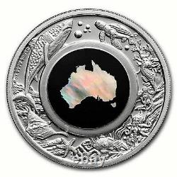 2021-P Australia $1 MOTHER OF PEARL GREAT SOUTHERN LAND 1 Oz Silver Proof