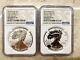 2021 Reverse Proof American Silver Eagle Designer 2pc Set NGC PF70 Early Release