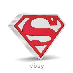 2021 SUPERMAN Shield 1 oz. 999 Silver Proof $2 Coin Niue DC Comics BACKORDER