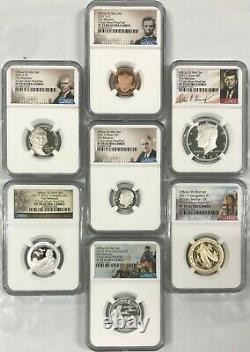 2021 S 7-coin Silver Proof Set Ngc Pf 70 Ultra Cameo First Releases