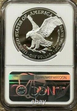 2021-S American Eagle 1oz Silver Proof Type 2, NGC PF70 Ultra Cameo Street Car