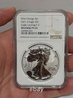 2021 S TYPE 2, NGC PF69 Reverse Proof American Silver Eagle Designer Set (T-2)