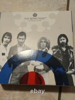 2021 Silver $2 Coin Great Britain's Music Legends The Who PROOF 8,110 Made