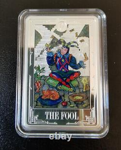 2021 Tarot Card-THE FOOL-Niue Silver Proof $2 Coin? RARE? NZ MINT-NEVER OPENED
