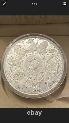 2021 The Queen's Beasts Completer UK 1kg Silver Proof Coin. One Kilogram 1 Kilo