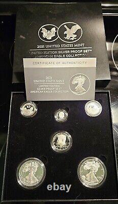 2021 US Mint Limited Edition SILVER Proof Set American Eagle Collection # 21RCN