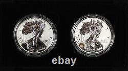 2021 WS $1 Silver Eagle Reverse Proof 2-Coin Designer Edition Set OGP