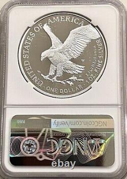 2021 W $1 Proof Silver Eagle Type 2 NGC PF70 UCAM Advance Releases Gaudioso