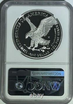 2021 W $1 T-2 Ngc Pf70 Fdi Ultra Cameo First Day Proof Silver Eagle Landing T-2