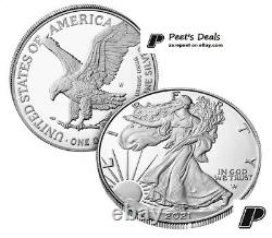2021 W American Eagle 1oz Silver Proof Coin 21EAN T-2 COA+BOX PRE-SALE Mr Peet