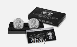 2021 W & S Reverse Proof Silver Eagle 2 Coin Designer Editon Set Type 2 21XJ