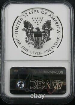 2021 W Silver Eagle Reverse Proof Type 1 Ngc Pf 70