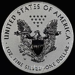 2021-w $1 Proof Silver American Eagle? Reverse Proof? Pf Coin Type 1? Trusted