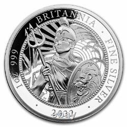 2022 2-Coin Silver 1 oz Britannia Proof/Reverse Proof Set SKU#251779