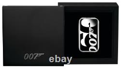 2022 60 YEARS OF BOND 1oz SILVER PROOF RECTANGULAR Colored $1 COIN JAMES 007