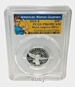 2022 American Silver Proof Womens Quarter 5 Coin Set PCGS PR70, PR69, PR68