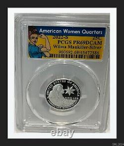 2022 American Silver Proof Womens Quarter 5 Coin Set PCGS PR70, PR69, PR68