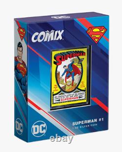2022 COMIX Action Comics SUPERMAN #1 1oz. 999 Silver Coin bar