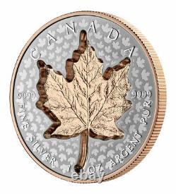2022 Canada 1 oz Silver Maple Leaf Super Incuse Gilt Reverse Proof $20 Coin OGP