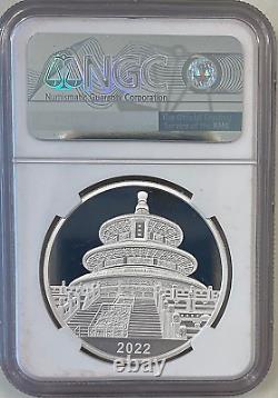 2022 China Panda 30g Silver Proof 40th Anniv Medal NGC PF70 FIRST RELEASES