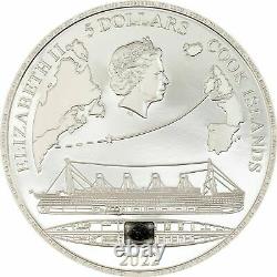 2022 Cook Islands Titanic Colorized UHR 1 oz. 999 Silver Proof Coin