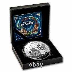 2022 Djibouti 1001 Nights Aladdin 5oz Silver Proof-Like Coin