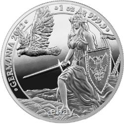 2022 Germania Lady Germania 1 oz. 999 Silver Proof Coin in Blister