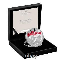 2022 Great Britain 1 oz The Rolling Stones Proof Silver Coin. 999 Fine withBox &