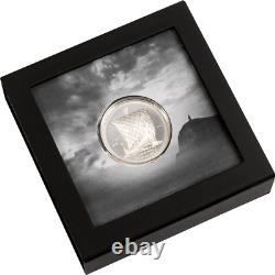 2022 Isle of Man One Noble Piedfort 2oz Silver Proof Coin