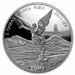 2022 Mexico 5 oz Silver Libertad Proof (In Capsule) SKU#255525