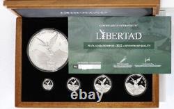 2022 Mexico Libertad Proof Silver 7 Coin Set Box COA Mintage 125 Ships OCT/2022