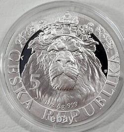 2022 Niue 1 oz Silver Czech Lion Anniversary Proof VERY LIMITED SHIPS NOW
