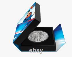 2022 Niue Classic Superheroes Superman 3 oz Silver Proof $2 Coin OGP In hand