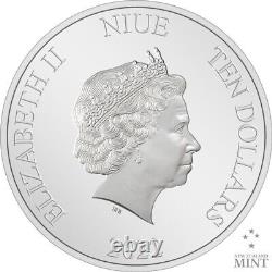 2022 Niue Star Wars Battle Scenes Scarif 3oz Silver Colored Proof Coin