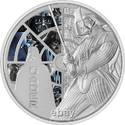 2022 Niue Star Wars DARTH VADER 3 oz. 999 colorized silver proof coin